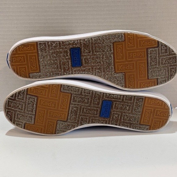 EUC Ked's Women's Kickstart Canvas Sneakers SZ 9 Blue Gray White Lace Up - Picture 7 of 9